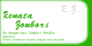renata zombori business card